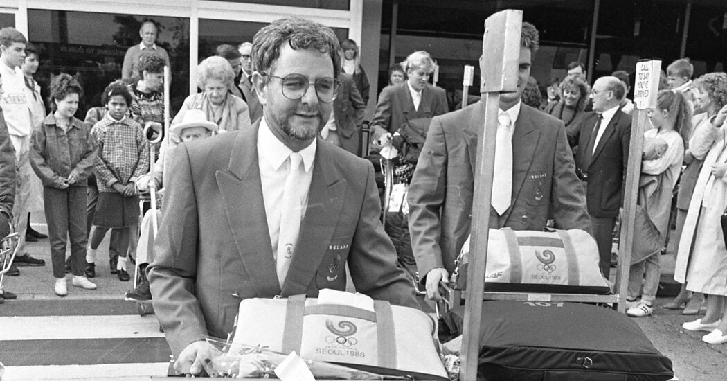 George Gibney, former coach of the Irish Olympic swimming team, after the Seoul Olympics in 1988